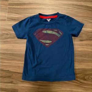 DC Comics Blue Superman Logo Kids Tee size 18M